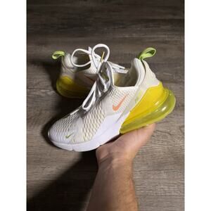 Nike Air Max 270 White Yellow Strike Women’s Size 8 (DV2184-100) Running Shoes